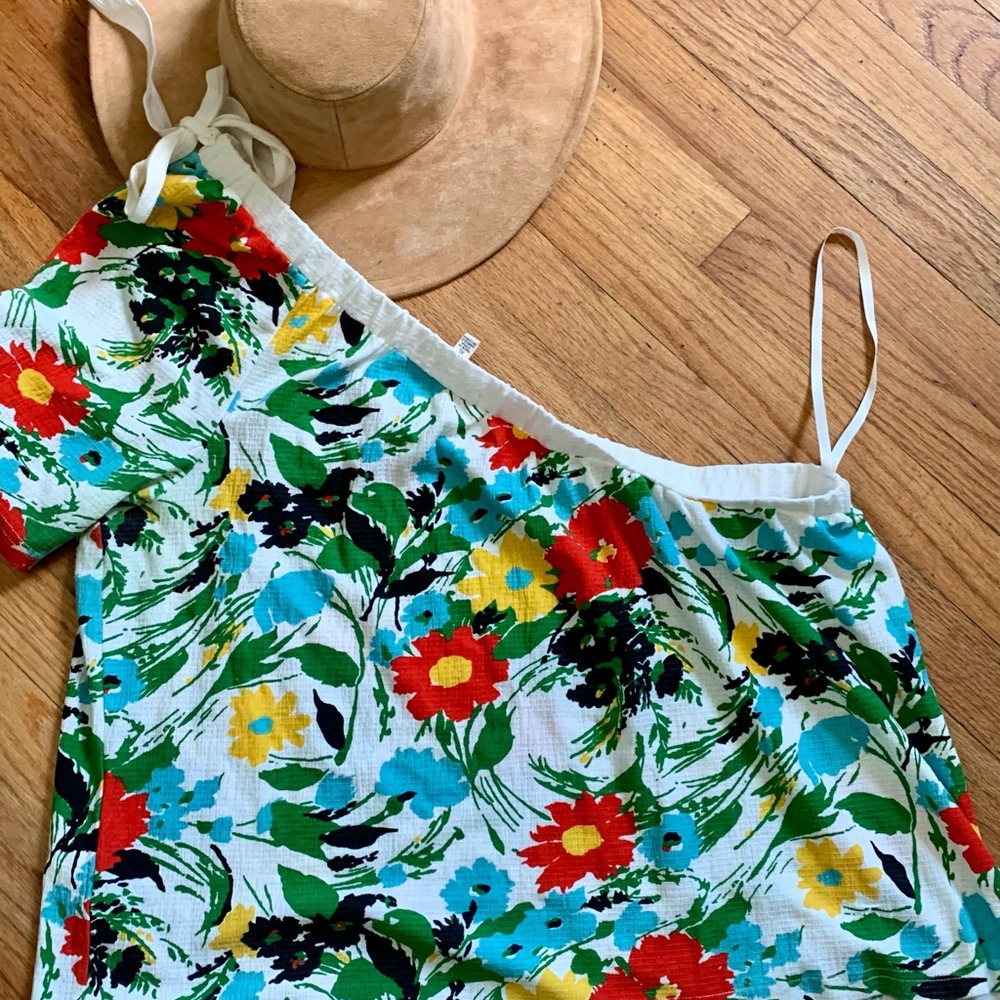 Floral Off-Shoulder Top - Multicolor - Picture 9 of 10